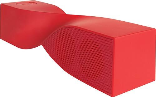 Angle Standard. iSound - Twist Wireless Speaker for Apple® iPod® and Most MP3 Players - Red.