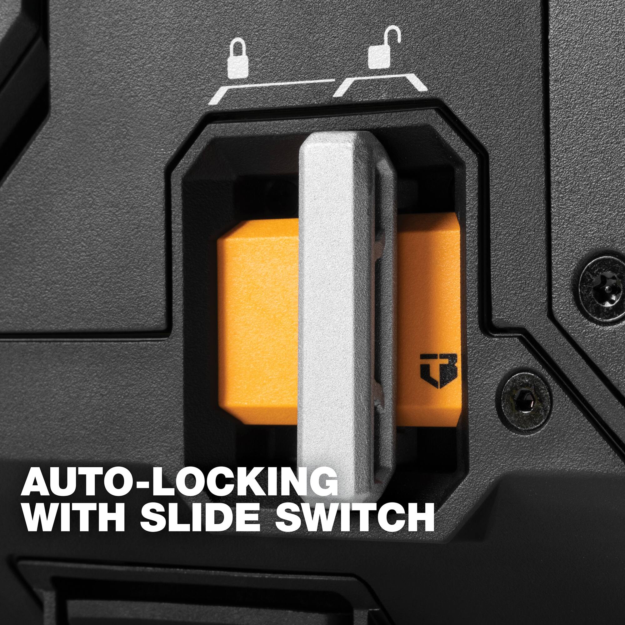 AUTO-LOCKING WITH SLIDE SWITCH