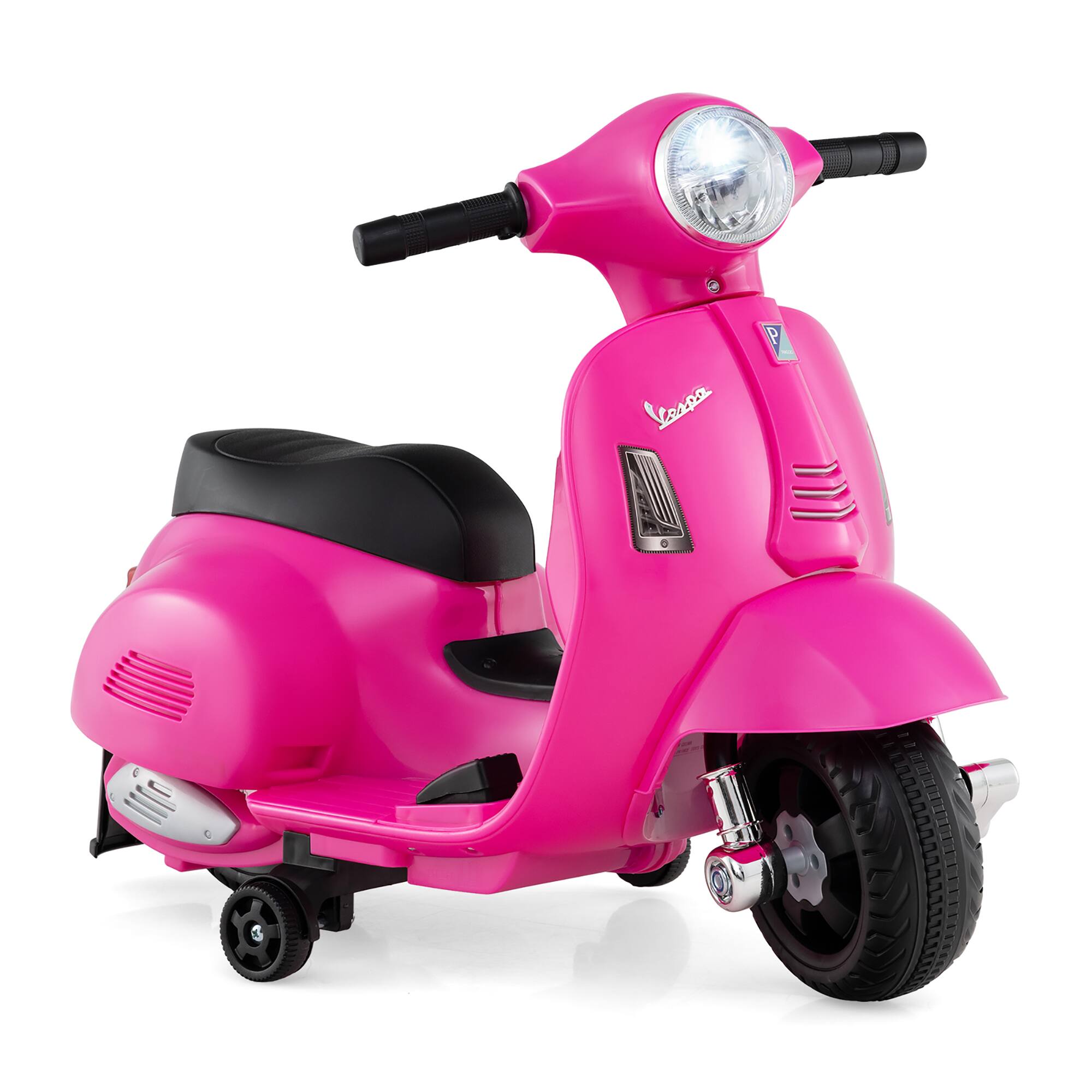 Alt View 9. Gymax - Gymax Kids Ride on Motorcycle w/ Training Wheels Headlight Horn 6V Battery Pink - Pink.