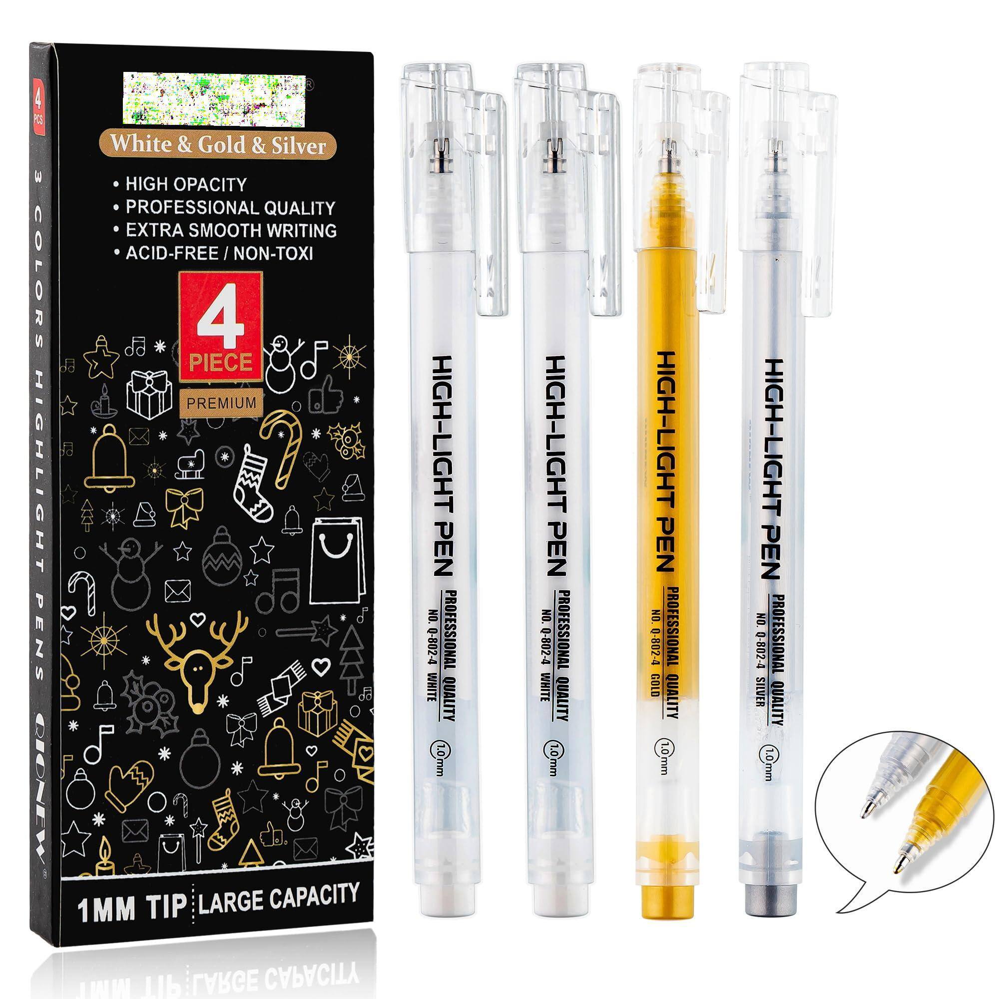 COLORS HIGHLIGHT PENS DIDEY
White & Gold & Silver
HIGH OPACITY
PROFESSIONAL QUALITY
EXTRA SMOOTH WRITING
ACID-FREE / NON-TOXIC
4 PIECE PREMIUM
1MM TIP
LARGE CAPACITY
HIGH-LIGHT PEN
PROFESSIONAL QUALITY
NO 0-802-4
10mm
White
Gold
Silver
1MM TIP
LARGE CAPACITY