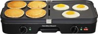 Hamilton Beach - 3-in-1 Grill/Griddle - Black - Front_Zoom