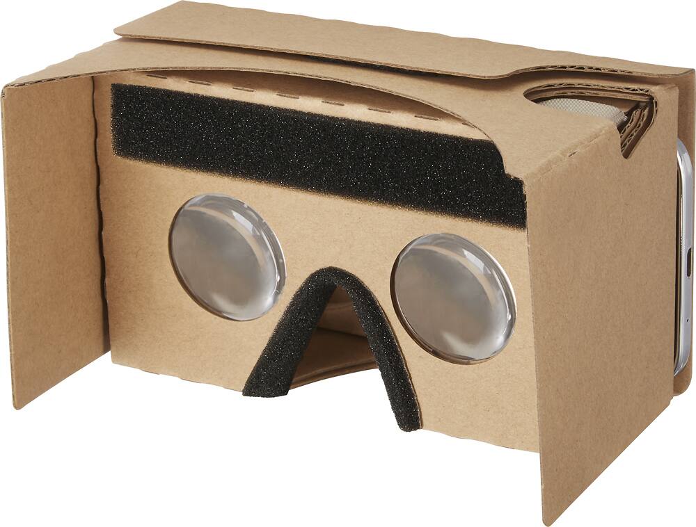 Left. Insignia™ - Virtual Reality Viewer - brown.