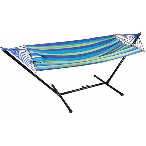  Stansport - Cayman Combo Hammock with Stand - Blue/Green