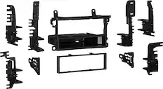 Front. Metra - Dash Kit for Select 1993-2015 Nissan Mercury DIN DDIN - Black.
