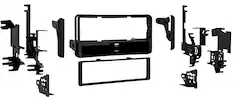 Front. Metra - Dash Kit for Select 2004-2016 Scion tC xB xD DIN DDIN - Black.