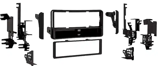 Front. Metra - Dash Kit for Select 2004-2016 Scion tC xB xD DIN DDIN - Black.