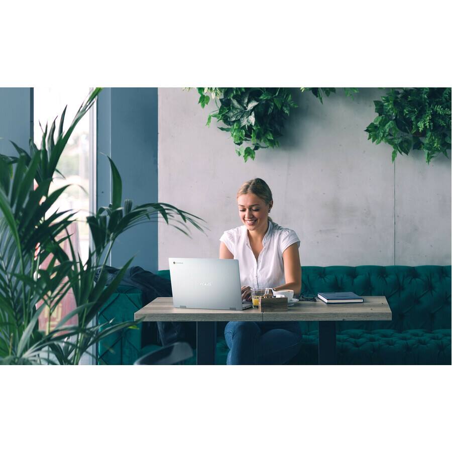 Alt View 5. ASUS - Asus Chromebook CX1500 CX1500CKA-SS48F 15.6" Chromebook - Full HD - Intel Celeron N4500 - 4 GB - 128 GB SSD - Mineral - Gray.