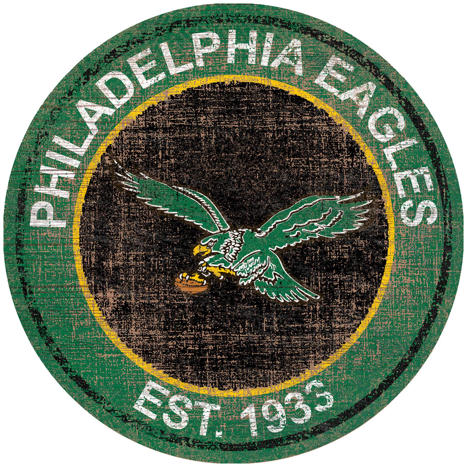 Philadelphia Eagles 24'' Round Heritage Logo Sign