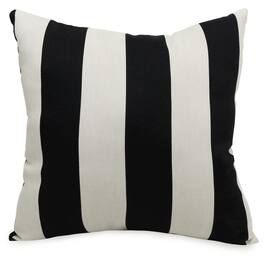 Majestic Home - Pillow 24x24 Vertical Stripe - Black