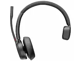 Poly - Voyager 4310 Teams USB-C Headset + BT700 - Google Assistant, Siri - Wired/Wireless - Bluetooth - Stereo - Black