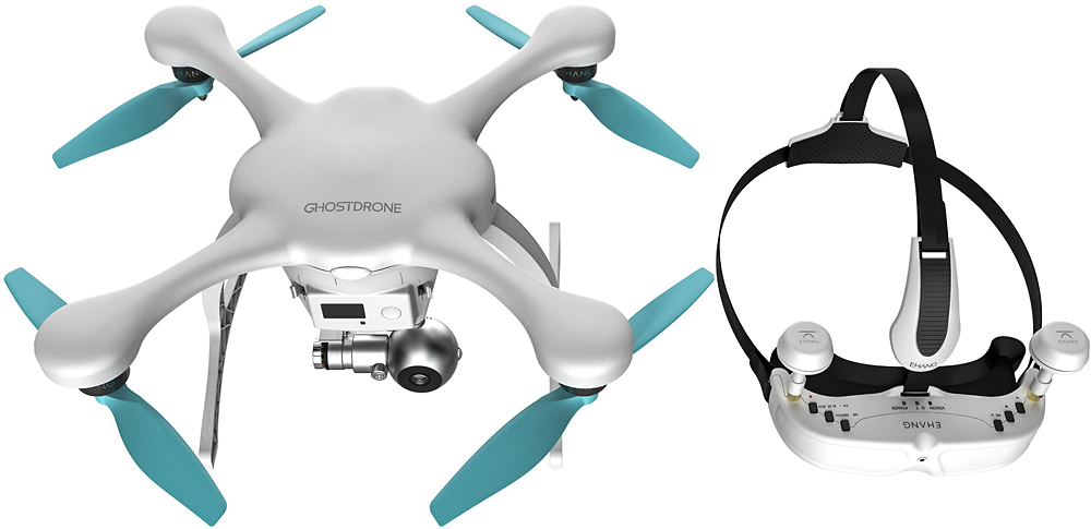 Ehang GhostDrone 2.0 VR Drone w/ 4K Camera & VR Glasses For IOS NO Battery 