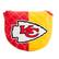 Front. Team Golf - Kansas City Chiefs Quilted Mallet Putter Cover - Multicolor.