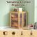 Versatile Kitchen Organizer
- Bread
- Fruits
- Tableware
- Condiment