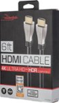Front Zoom. Rocketfish™ - 6' 4K Ultra HD In-Wall HDMI Cable - Black.