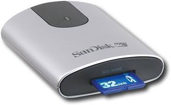 Front Standard. SanDisk - USB 2.0 SD/MMC Reader/Writer.