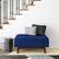 Left. Simpli Home - Owen Small Rectangular Storage Ottoman - Blue.