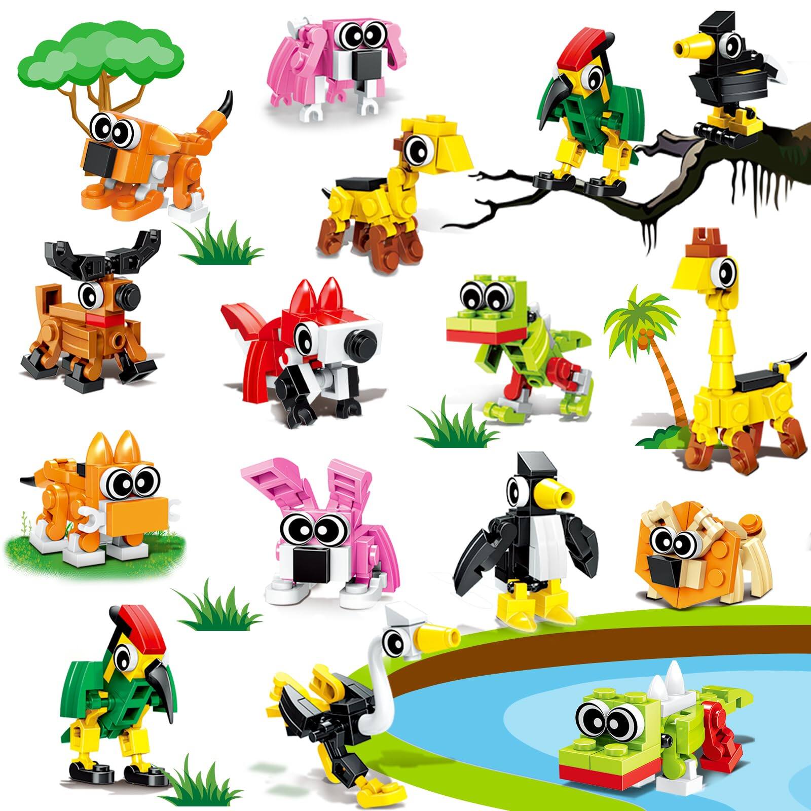 Leash Valley Animal Building Blocks Party Favor For Return Goodie Bag ...