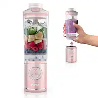Ninja - Blast Max Portable Blender with 22oz Twist & Go Vessel - Dusty Pink - Front_Zoom