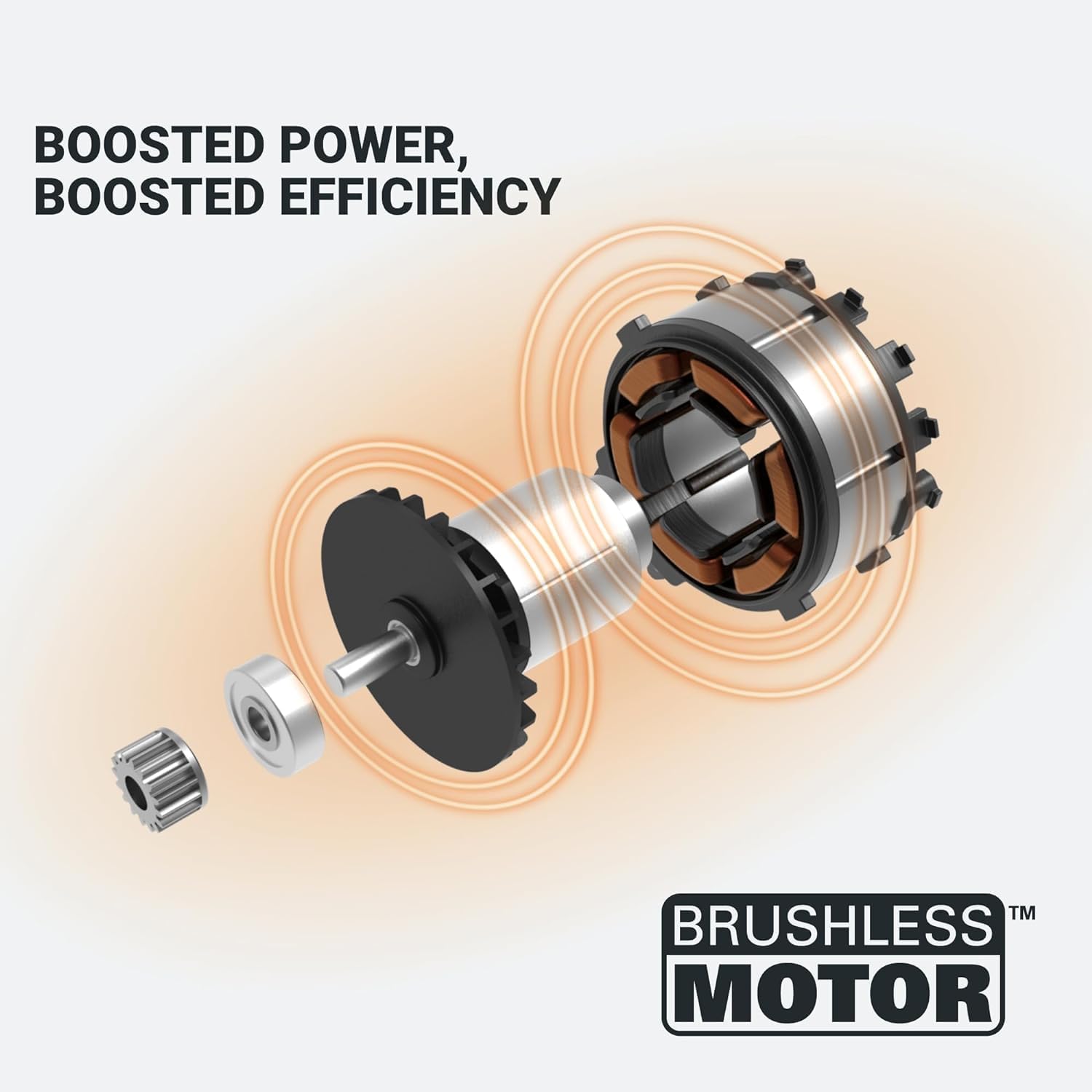 BOOSTED POWER, BOOSTED EFFICIENCY  
BRUSHLESS MOTOR™