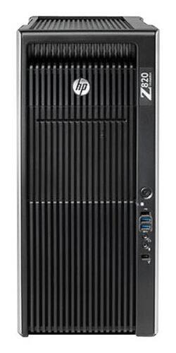 Front Standard. HP - Z820 Workstation Desktop - 4GB Memory - 500GB Hard Drive - Black, Silver.