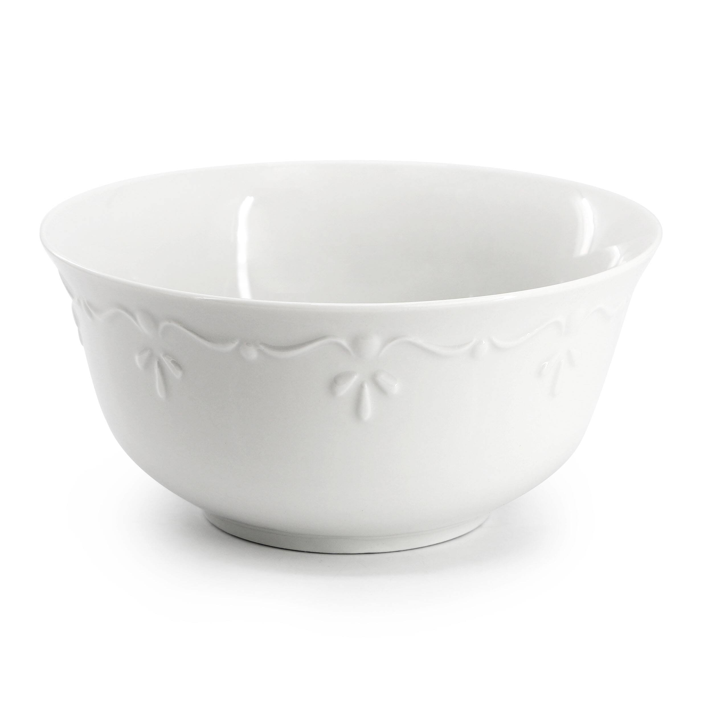 Alt View 2. Elama - Elama Henryi 16 Piece Porcelain Dinnerware Set in White - White.