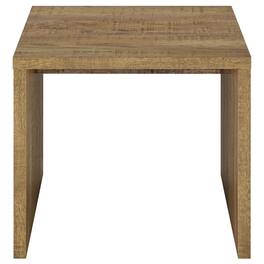 Manhattan Lane - Kerra Square Accent Side End Table, U-Shape Frame, Wood 24 Inch - Mango Brown
