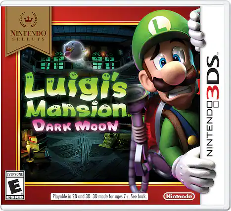 Front. Nintendo - Selects: Luigi's Mansion: Dark Moon. - E10+ (Everyone 10+)