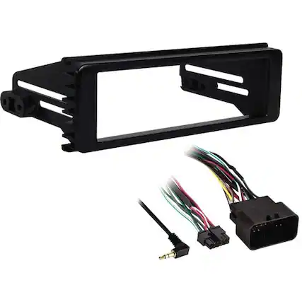 Front. Metra - Dash Kit for Select 1996-2013 Harley Electra/Street Glide Road DIN - Black.