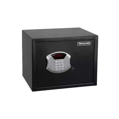 Honeywell - 0.8 Cu. Ft. Safe with Electronic Keypad Lock - Black - Larger Front
