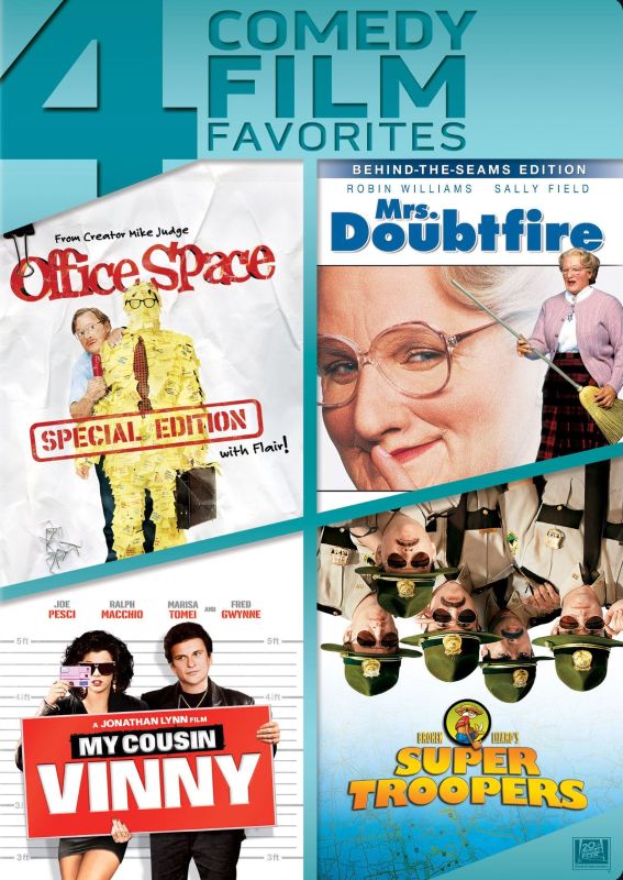 Office Space/Mrs. Doubtfire/My Cousin Vinny/Super Troopers [4 Discs] [DVD]
