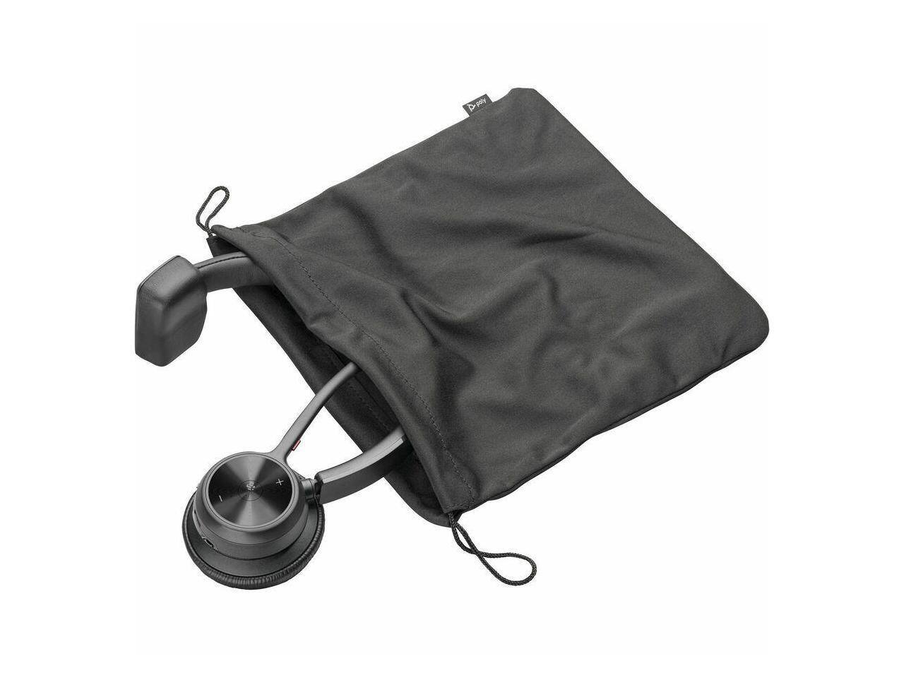 Alt View 4. HP - Poly Voyager 4310 Microsoft Teams Certified USB-C Headset with charge stan - Black.