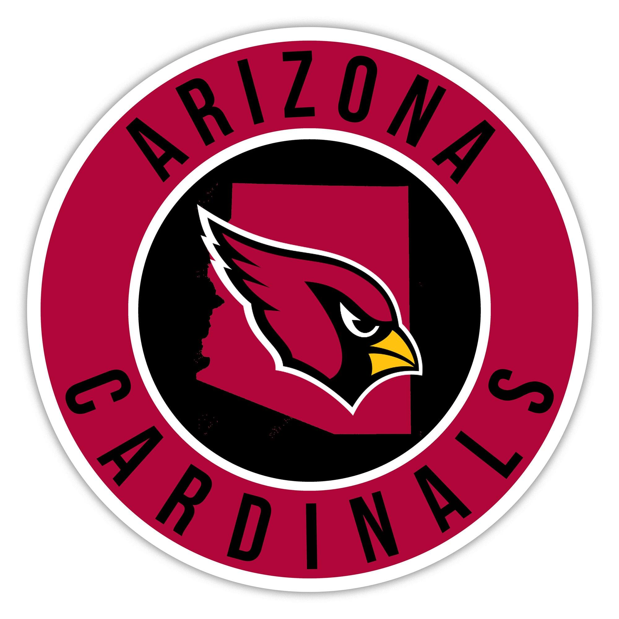 Arizona Cardinals 15" State Circle Sign