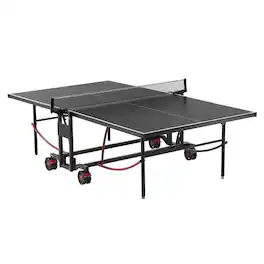 VEVOR - Ping Pong Table, Professional Table Tennis Game, Indoor/Outdoor All Weather Aluminum Table Tennis Table - Black