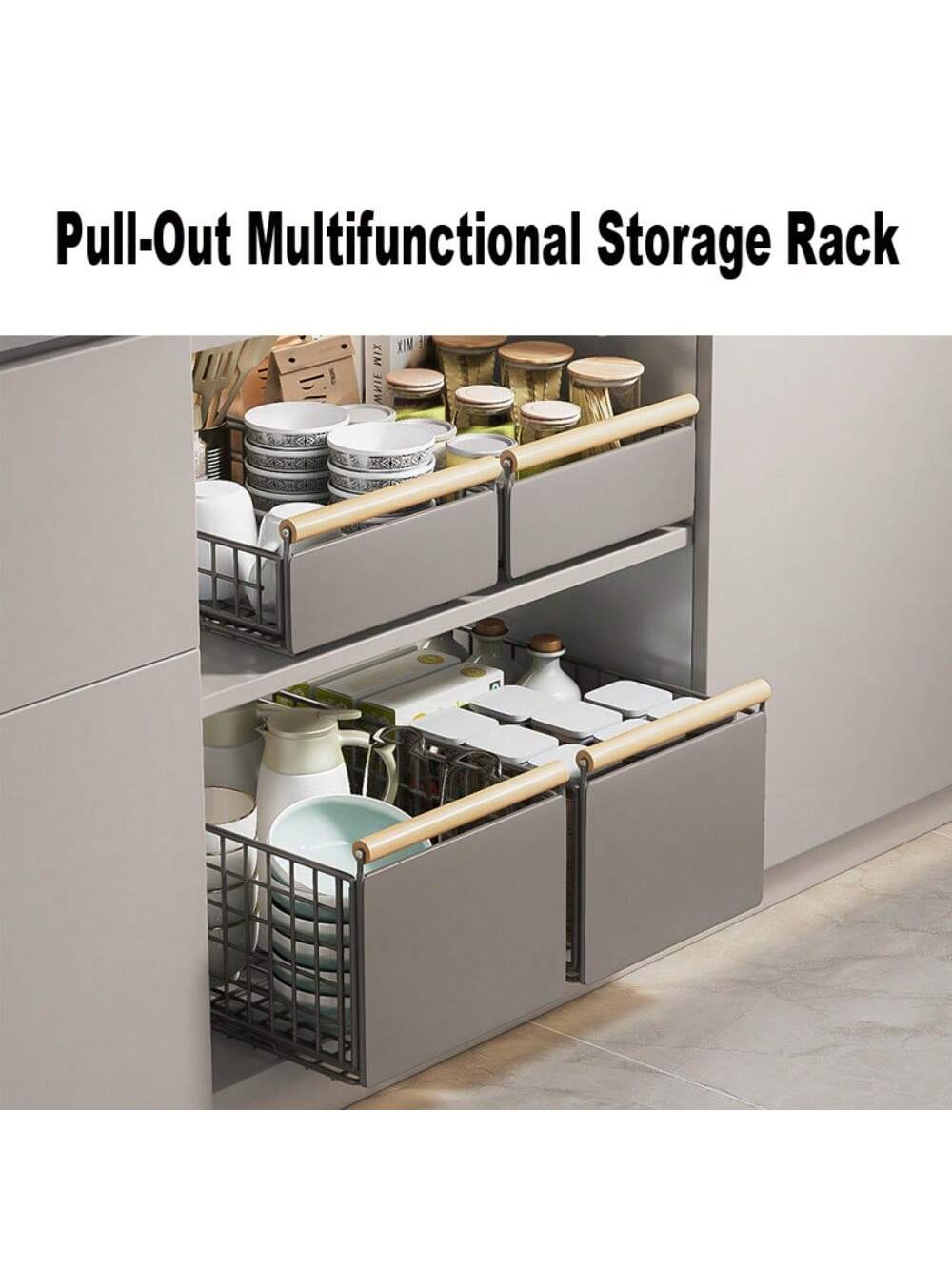Pull-Out Multifunctional Storage Rack