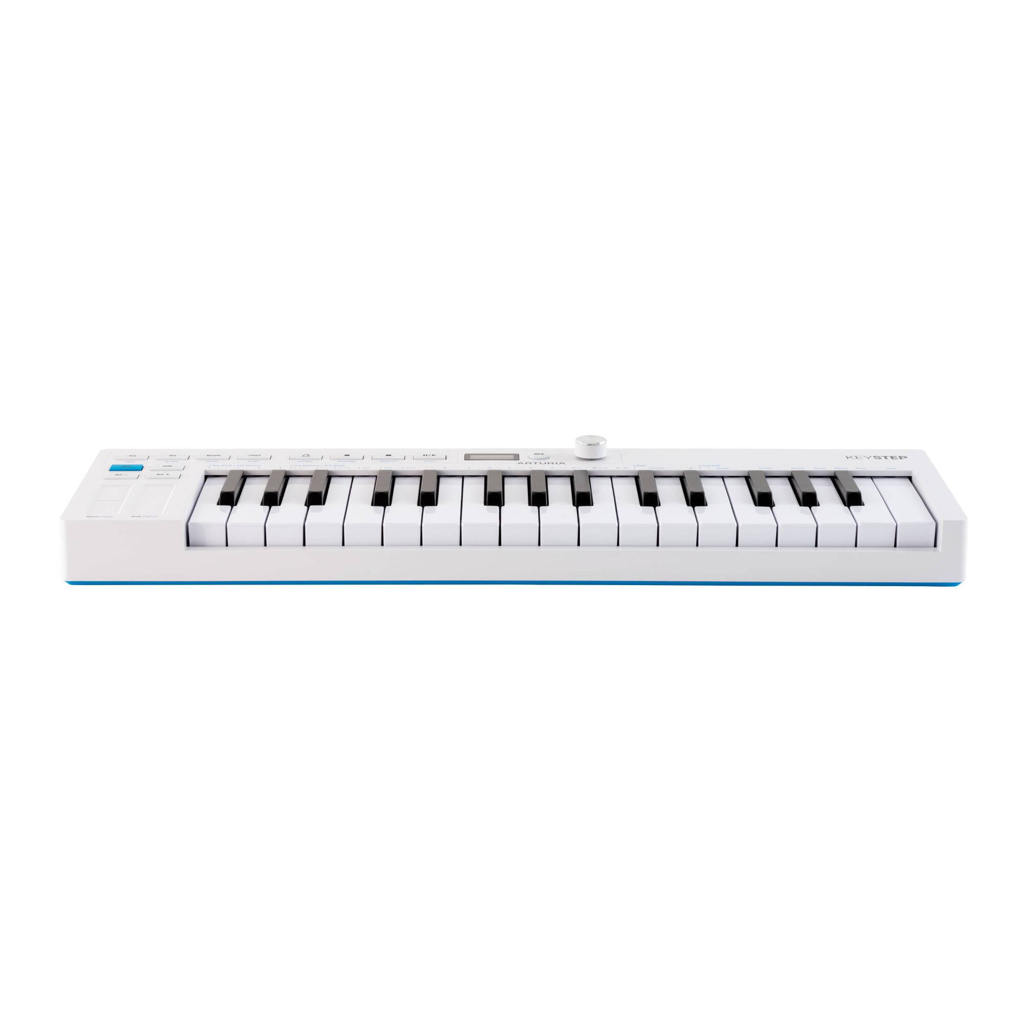 Angle. Arturia - KeyStep mk2 32-Note Slimkey Controller & Sequencer with CV/Gate, MIDI, USB-C, and Arpeggiator.