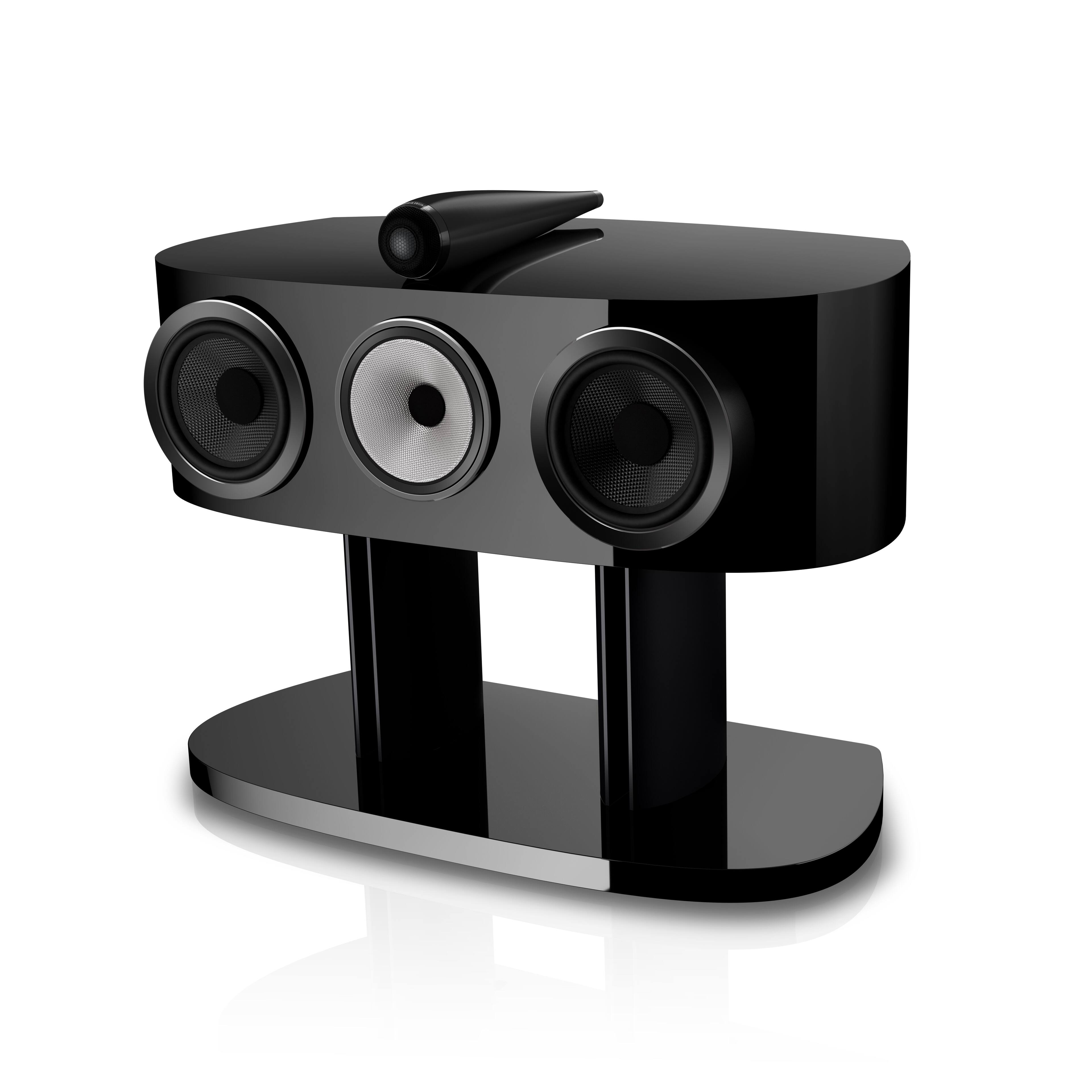 Front. Bowers & Wilkins - Bowers & Wilkins HTM82 D5 Center Channel (each) - Stealth Black.