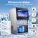 Efficient Ice Maker
Spray ice making system makes more transparent and firmer ice cubes
- 80 LBS of Ice Per Day
- 35 Ice Cubes Per Cycle
- 15-20 Minutes Per Cycle
- 30 LBS Max Ice Storage
