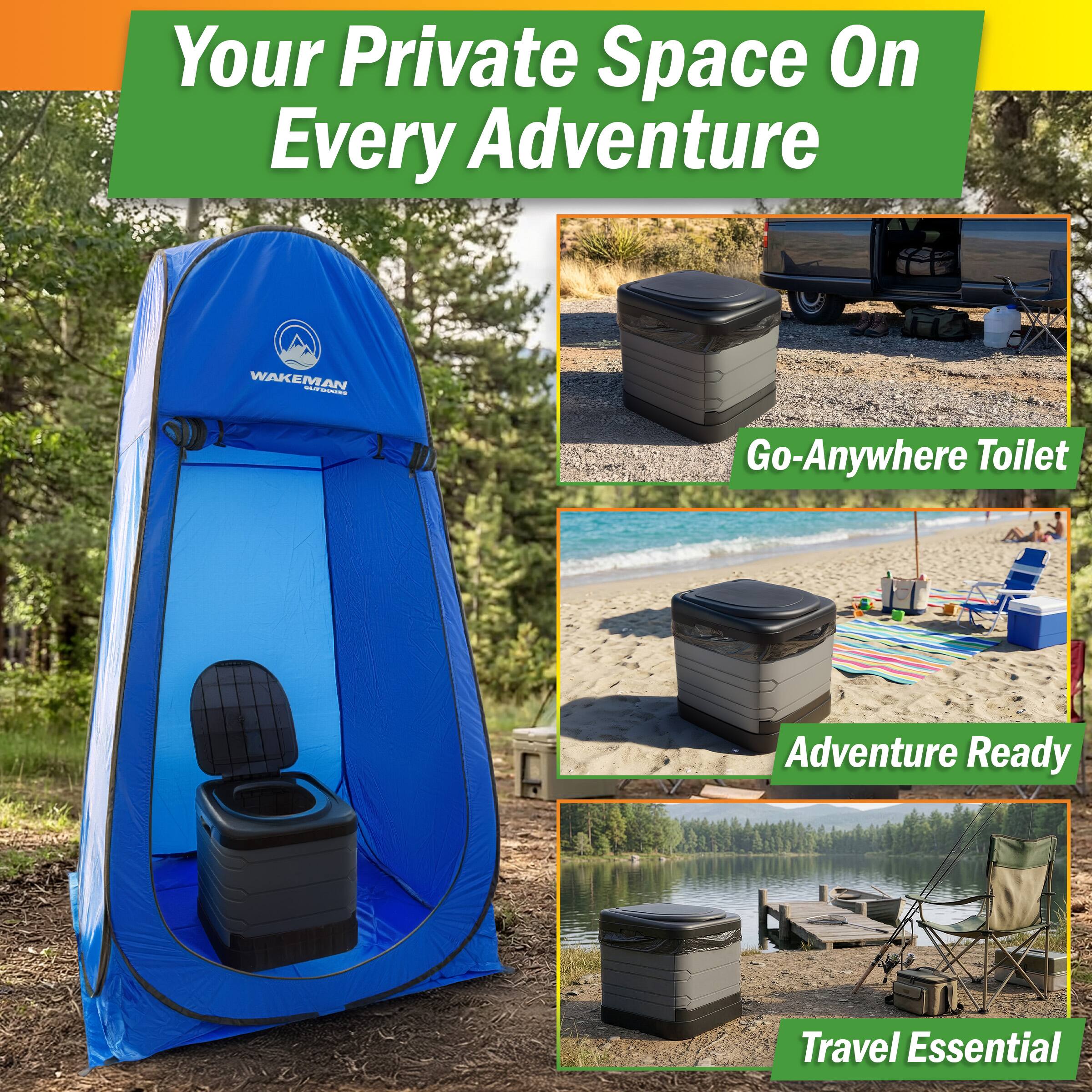 Your Private Space On Every Adventure

WAKEMAN

Go-Anywhere Toilet

Adventure Ready

Travel Essential