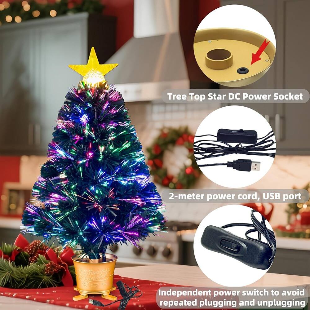 Tree Top Star DC Power Socket

2-meter power cord, USB port

Independent power switch to avoid repeated plugging and unplugging