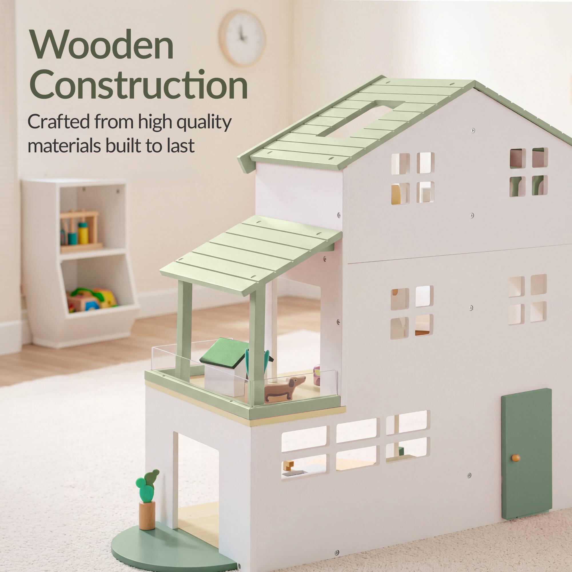 Wooden Construction  
Crafted from high quality materials built to last