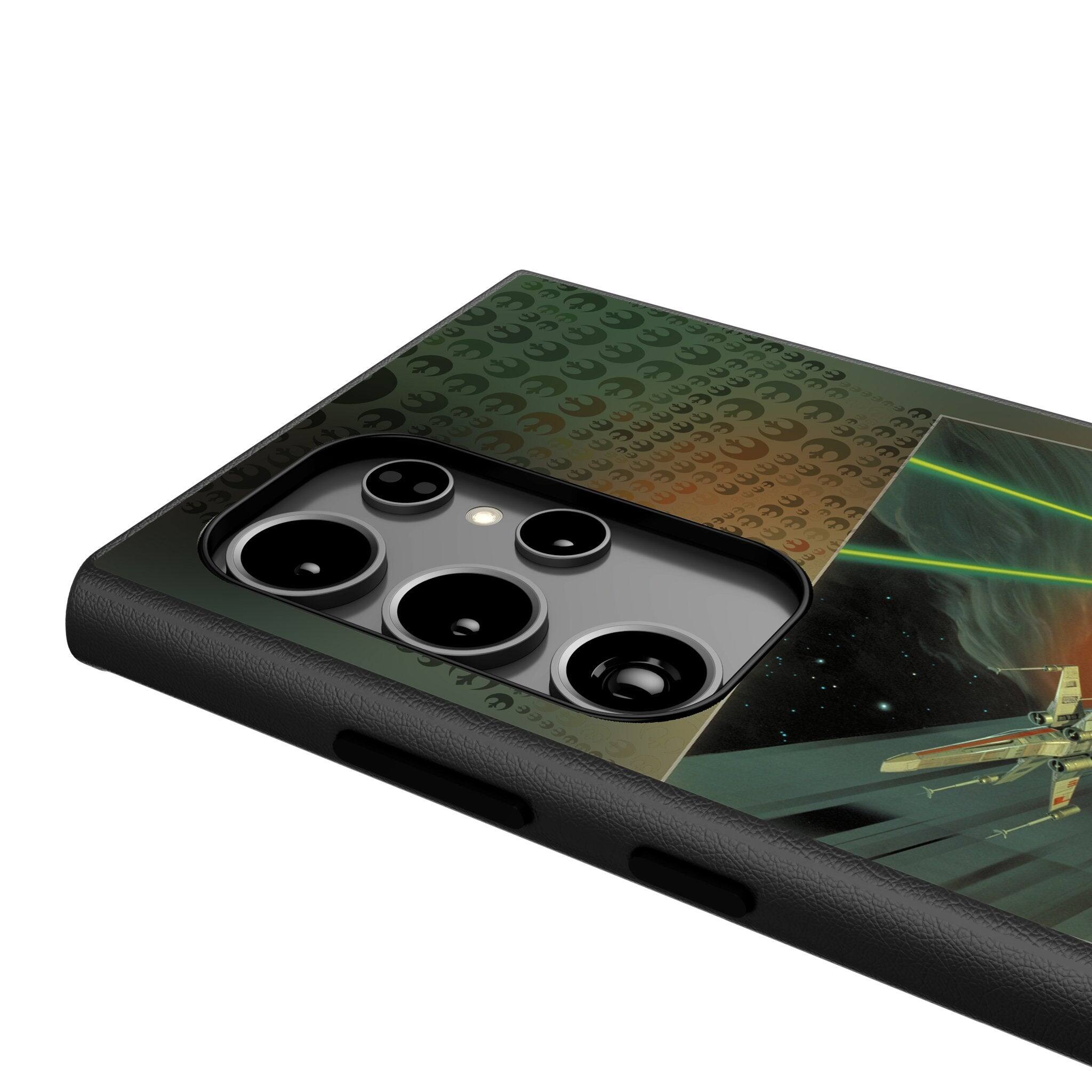 Back. Keyscaper - Star Wars: A New Hope Portrait MagSafe Compatible Phone Case - Samsung Galaxy S24 Plus - X-Wing.