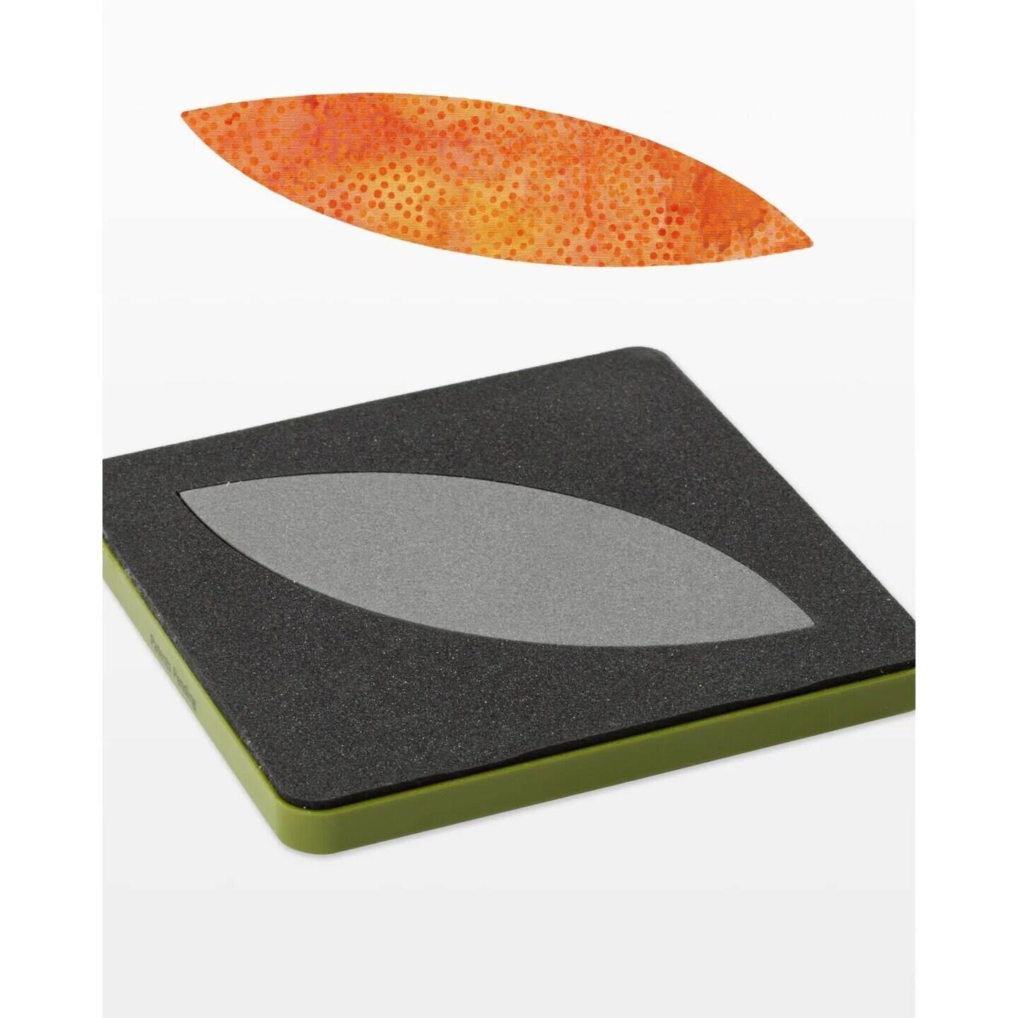 Left. AccuQuilt - Orange Peel Go! Fabric Cutting Dies, 4.5" by 4.5" - Orange.