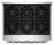 Alt View 13. KitchenAid - 36 in. Wide 6 burners 5.1 cu. ft. Commercial Gas Range with No Preheat Air Fry Mode and 6 Burner - Stainless Steel.