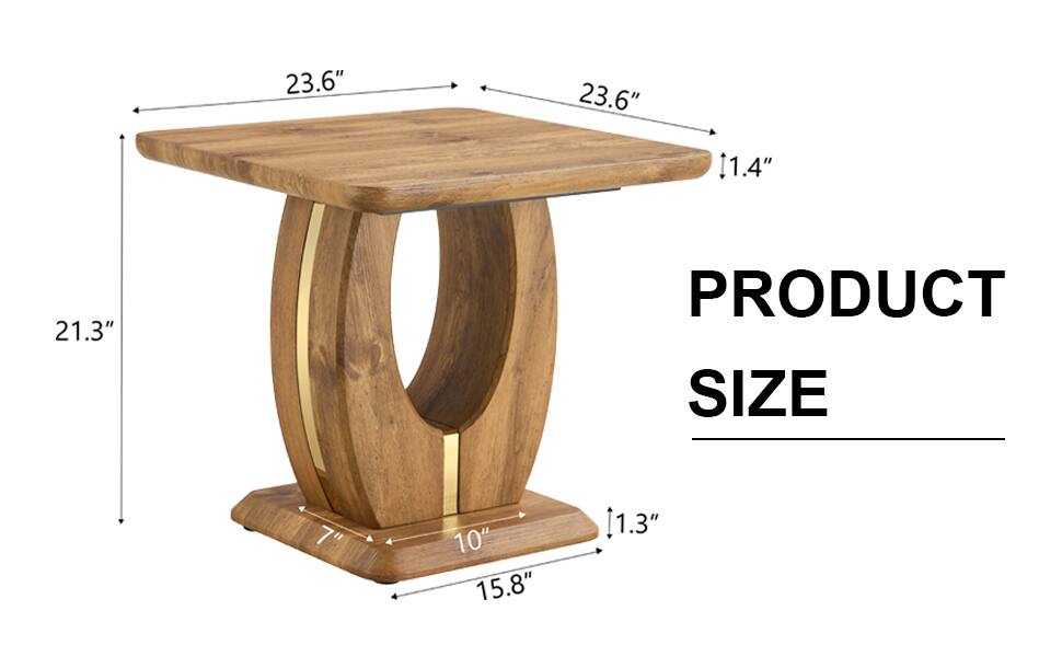 PRODUCT SIZE

- Length: 23.6"
- Width: 23.6"
- Height: 21.3"
- Thickness: 1.4"
- Base Width: 15.8"
- Base Height: 1.3"
- Base Length: 10"
- Overall Height: 7"