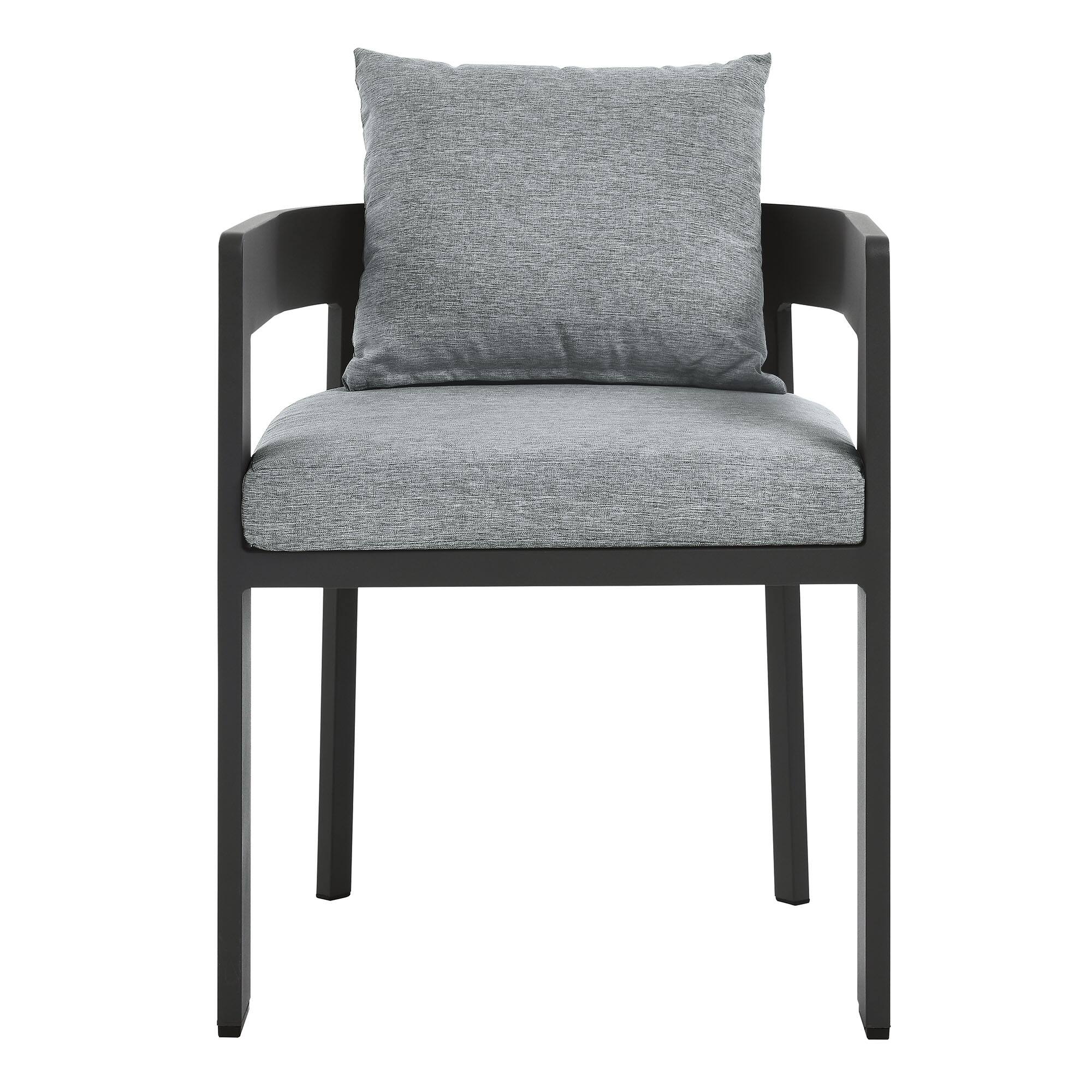 Alt View 4. Modway - Tahoe Outdoor Patio Aluminum Dining Chair by Modway - Gray Gray.