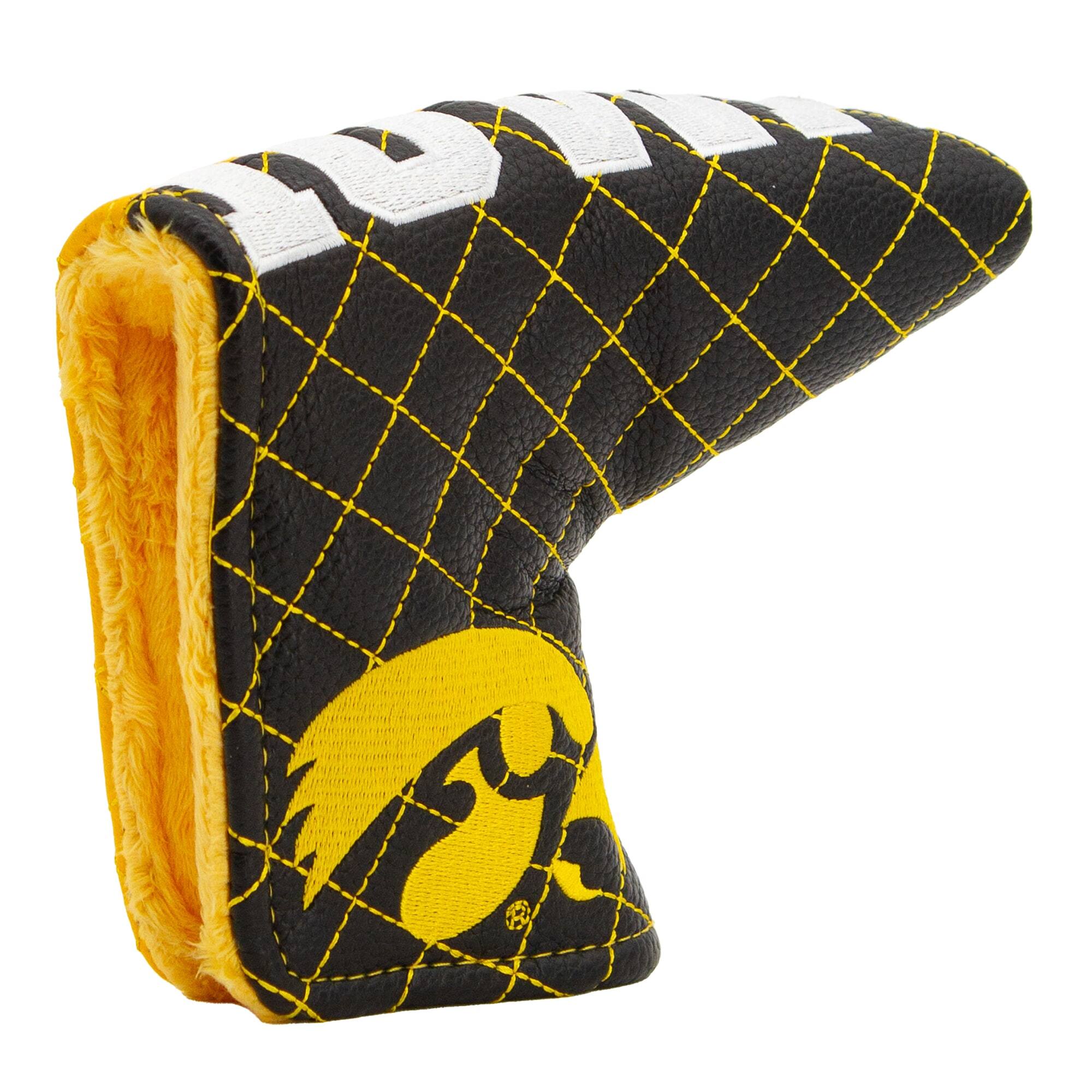 Alt View 3. Team Golf - Iowa Hawkeyes Quilted Blade Putter Cover - Multicolor.