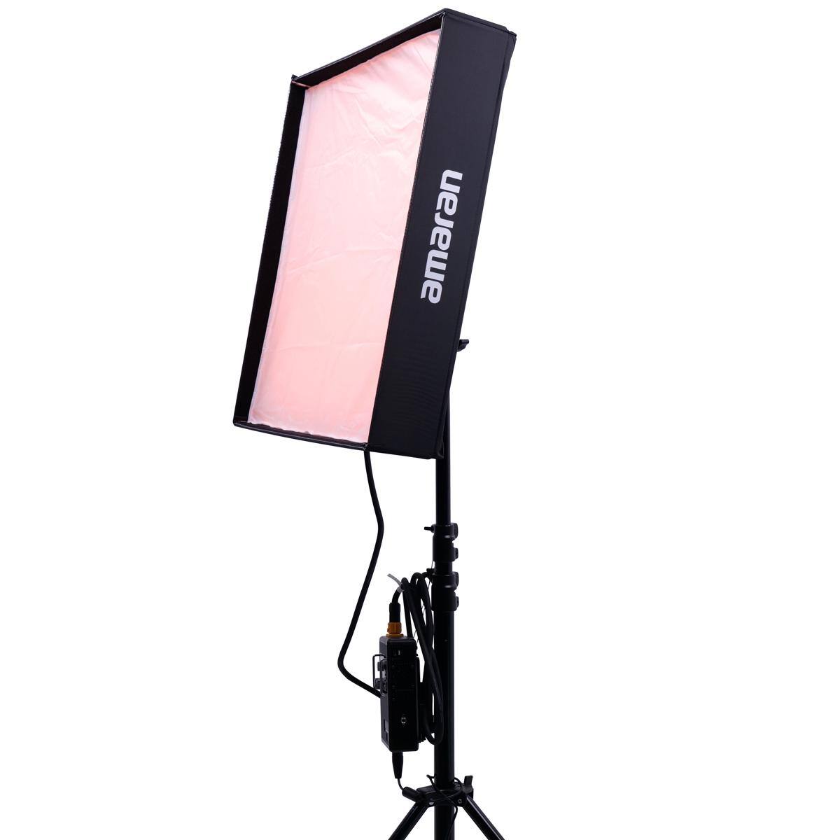 Alt View 7. Amaran - amaran F22c 2x2' 200W RGBWW Flexible LED Mat Fixture, Gold-Mount.