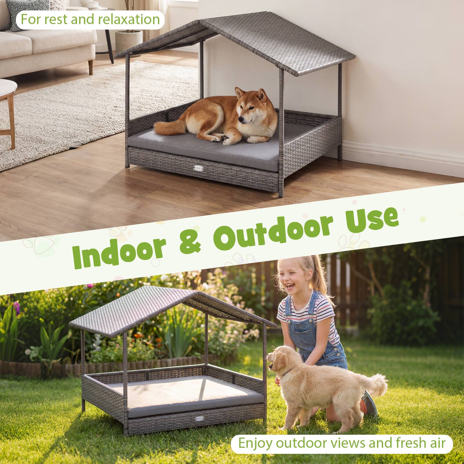 For rest and relaxation  
Indoor & Outdoor Use  
Enjoy outdoor views and fresh air