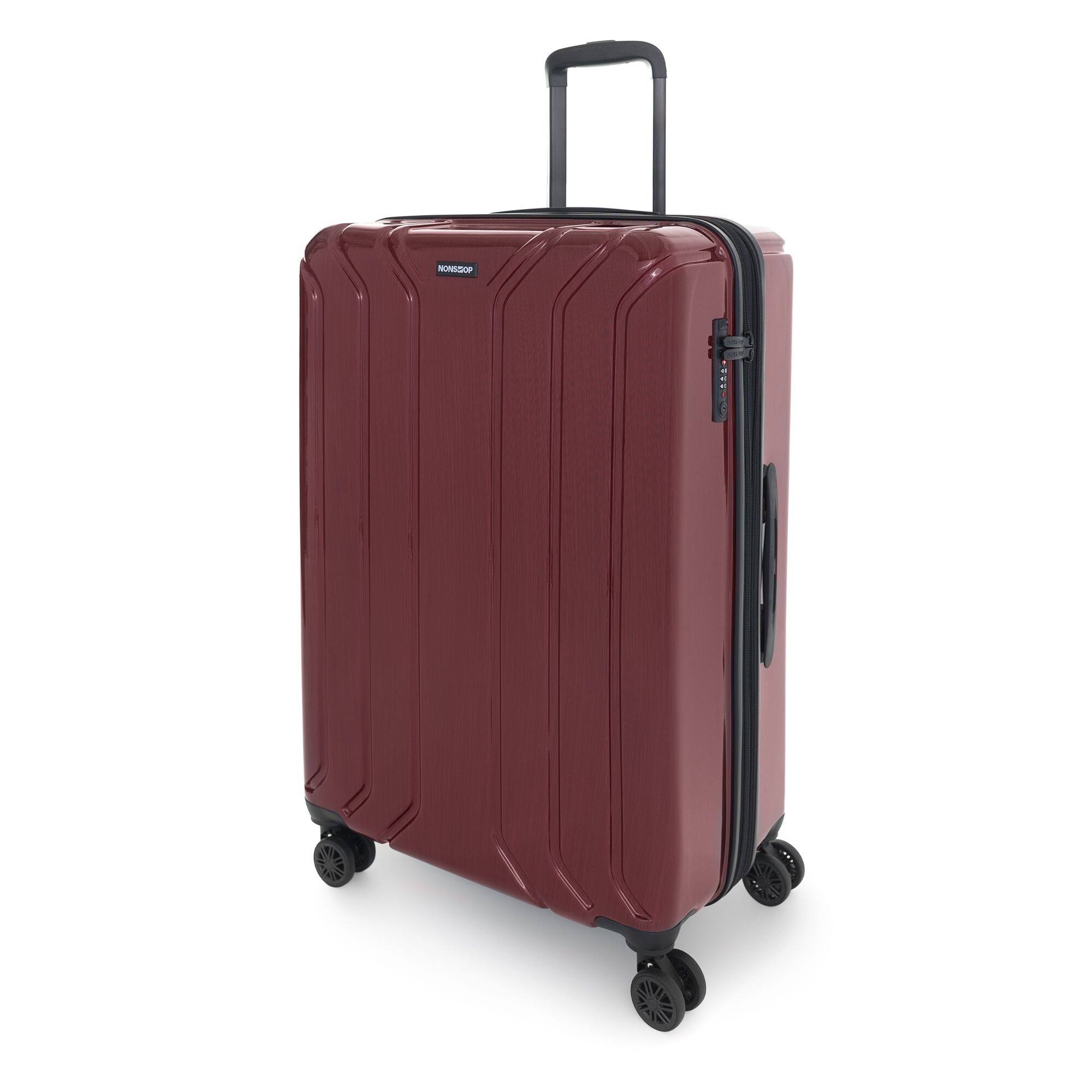 Alt View 3. Nonstop - New York Elite 6-Pc Hardside Luggage Set: Carry-On, Medium, Large & 3 Packing Cubes - Cabernet.