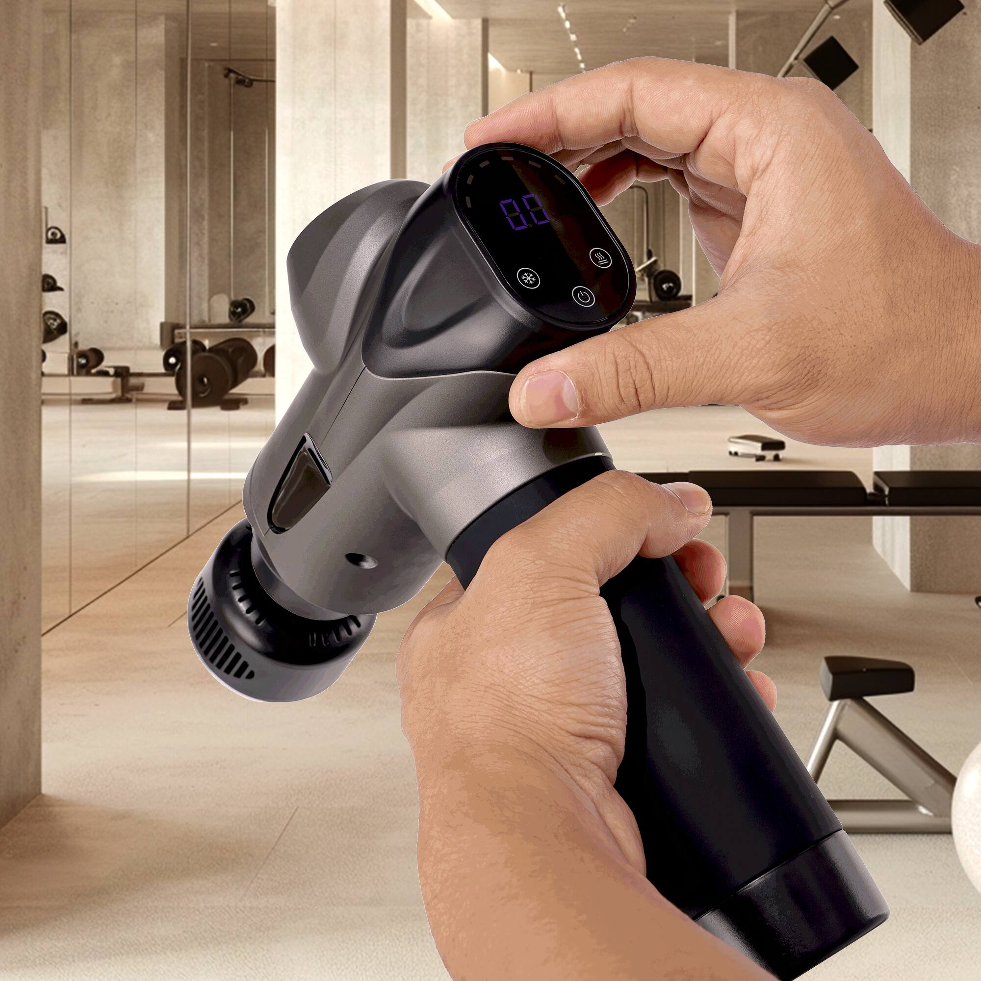 Alt View 4. Sugift - Hot and Cold Deep Tissue Percussion Massager - Black.